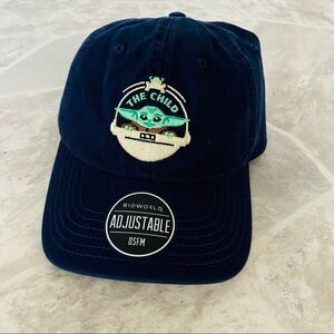 NWT STAR WAS embroidered baby Yoda the child navy blue baseball cap 14 & older